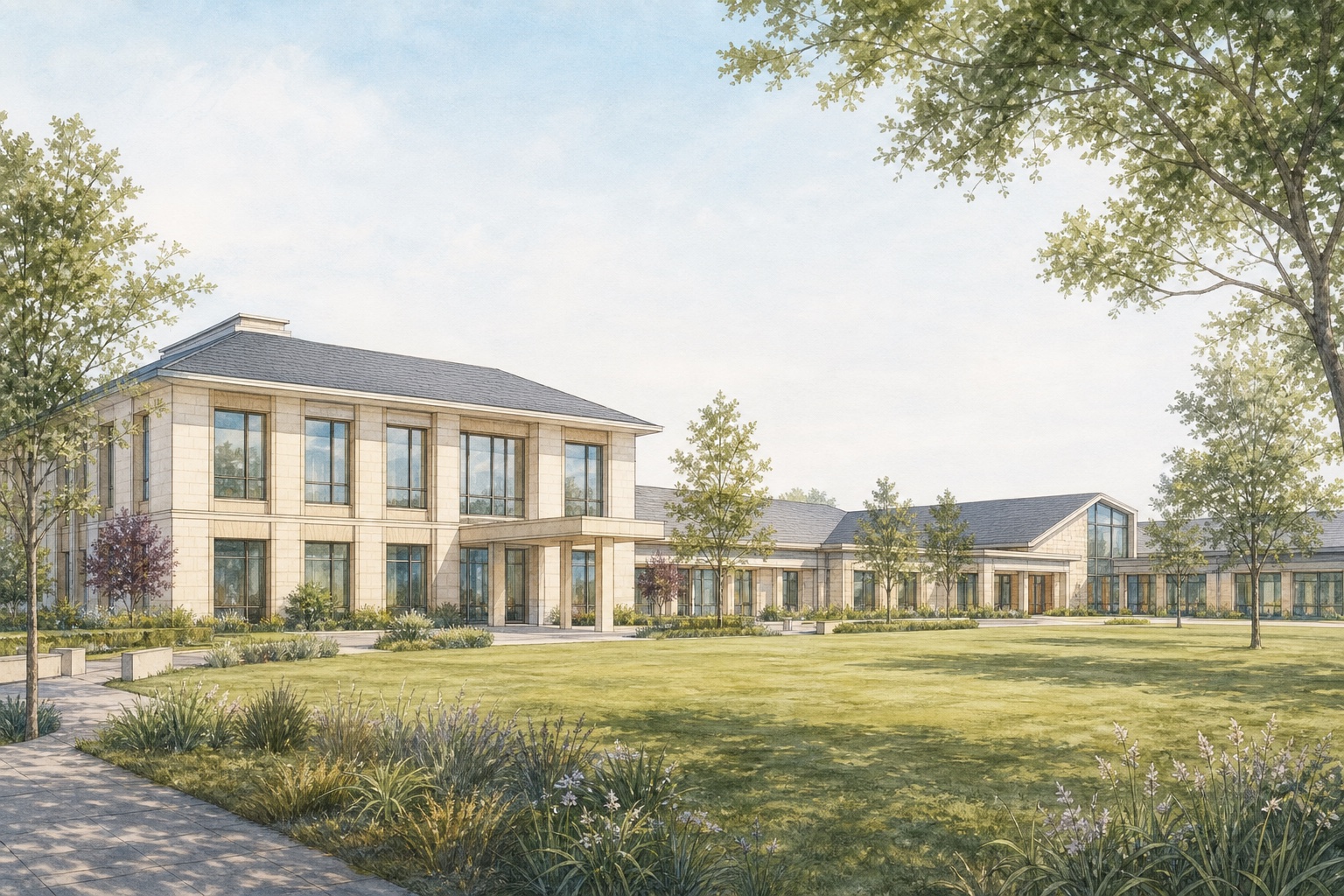 St Nicholas Hospital - original MEPX architectural illustration